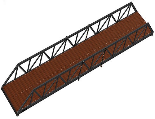 bridge with 42" truss rail